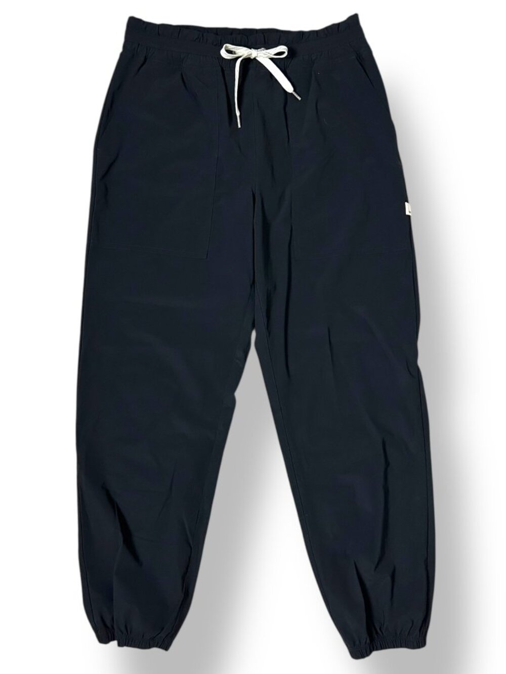 Vuori Womens Black Joggers White Drawcord Sz S